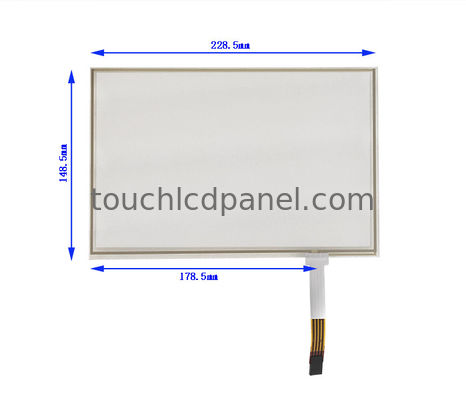 217 x 136,2 mm 10,1 polegadas Resistência touch screen com FPC Connection Tempo de resposta de 10ms