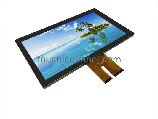 15Superposição de vidro táctil anti-explosão de 10 mm de 6 polegadas com tecnologia de toque capacitivo projetada ligada ao painel LCD