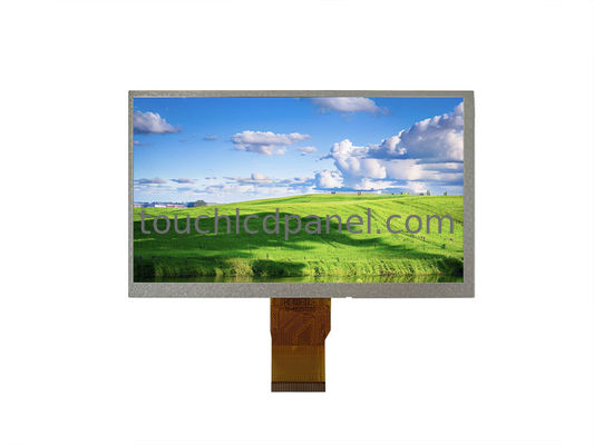 Painel de exibição de cristal líquido de 7 polegadas com 400 Cd / m2 Brilho e resolução de 1024x600
