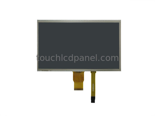 10Painel LCD de toque resistivo de 1 polegada 1024x600 Resolução 400 Nits Brilho com FPC de 50 pinos para exibição e caixa de 2,54 pinos para toque