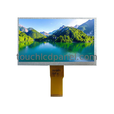 Painel LCD de 7 polegadas e 50 pinos com cabo de conexão FPC de 68 mm e resolução de 1024 x 600 e brilho de 400 nits