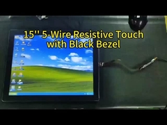 15 polegadas Ultra durável 5 fios resistente touch screen com alta transmissão para médico