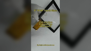 Plug Play USB com tela de toque PCAP de 8 polegadas